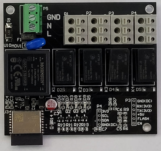 Relay Board (4X 5A outputs AC)